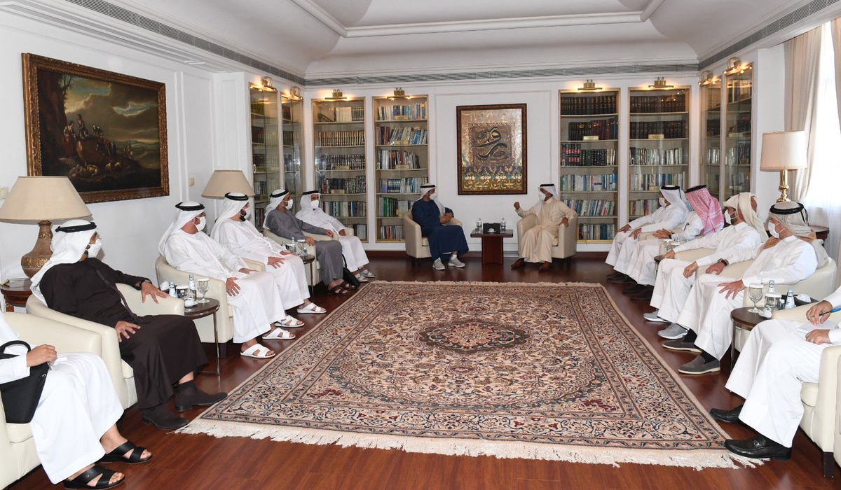 Official delegations of the Qatar and UAE